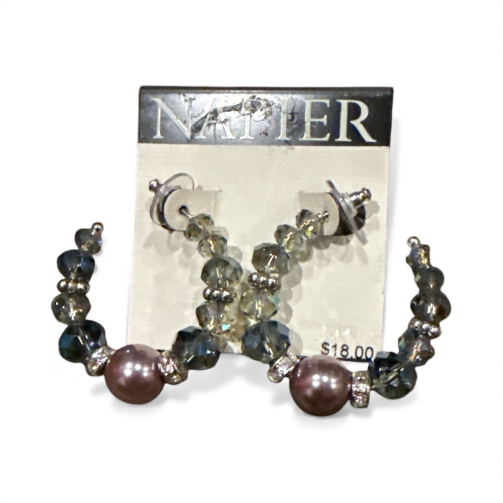 Napier Multicolored Beaded Earrings